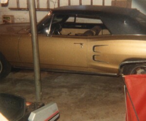 Picture of my gold 1968 Dodge Coronet 500 convertible
